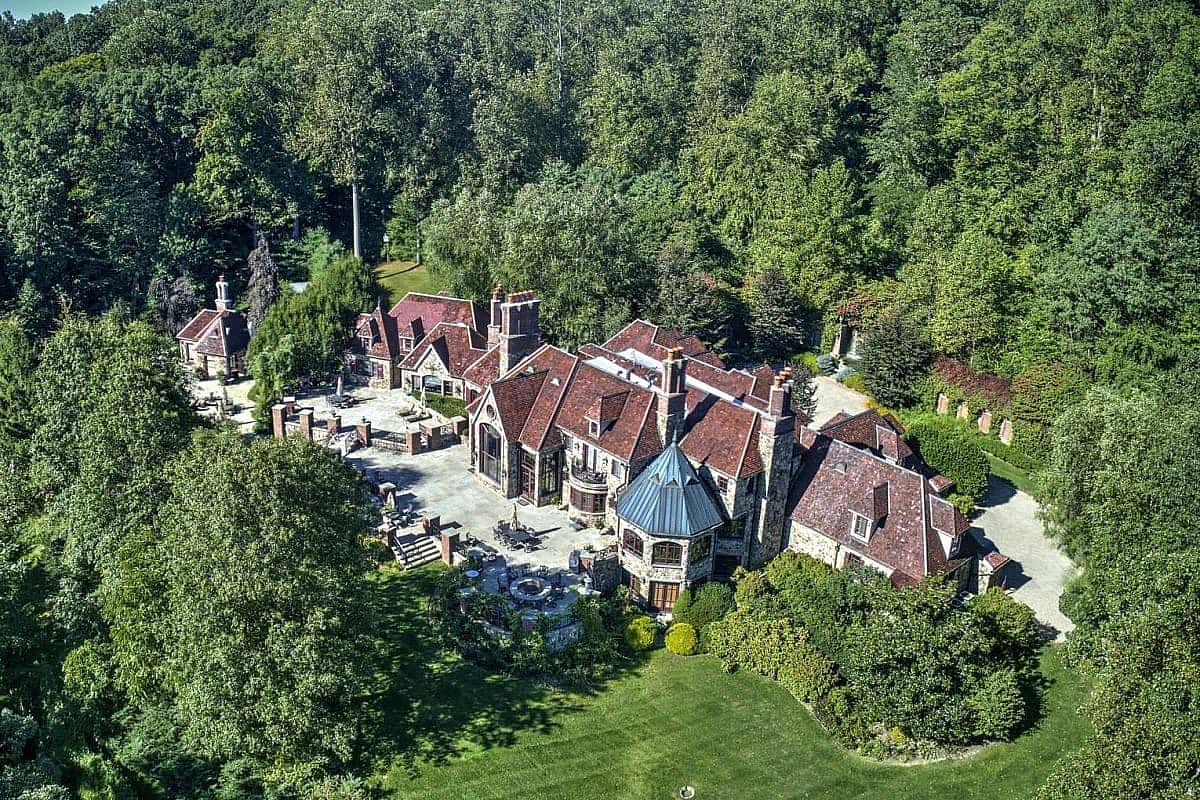 The grand 11,000-square-foot estate combines an ornate design with resort-like amenities. (TURPIN REALTORS)