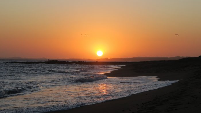sunset in La Balconada Rocha Uruguay