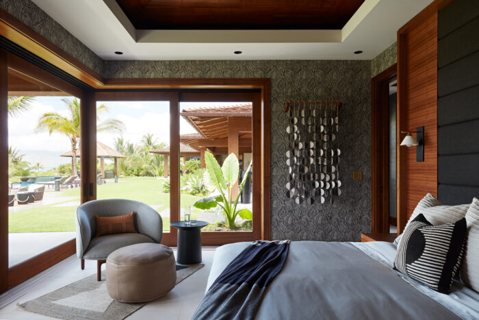 bedroom at Maui project by Stephanie Brown