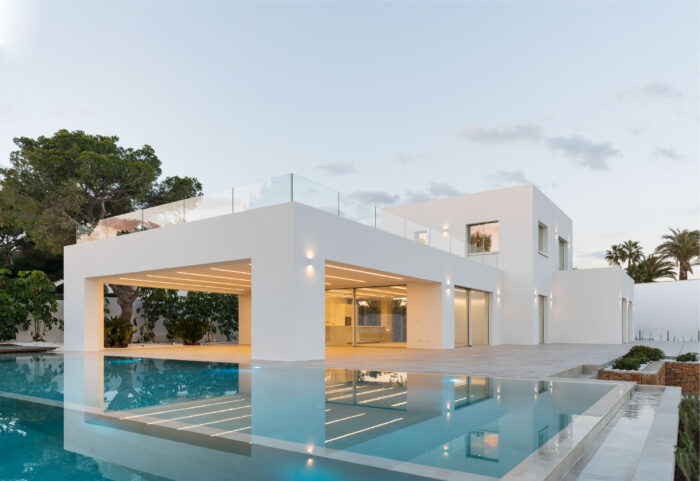 modern villa in javea spain with swimming pool