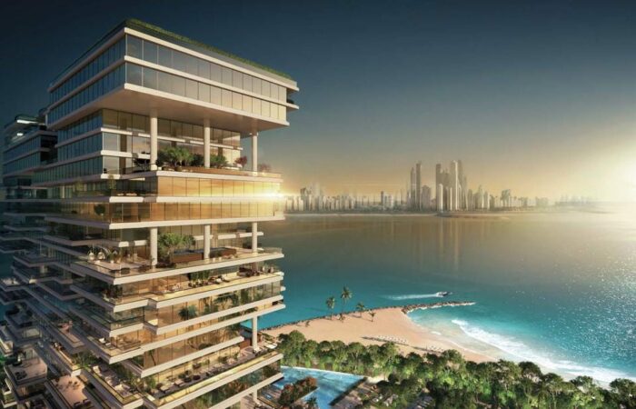 dubai super penthouse and skyline rendering