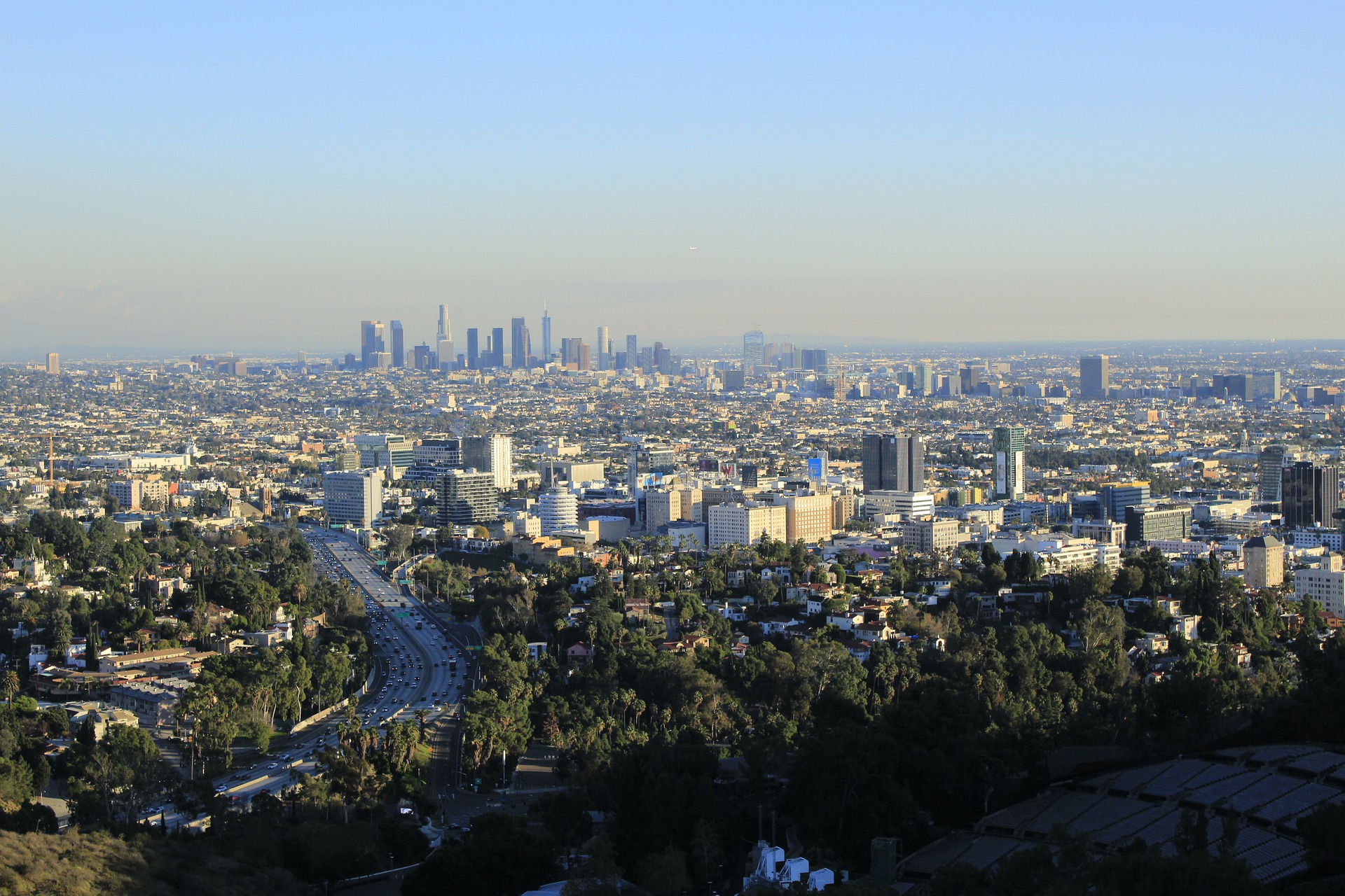 los angeles aerial view