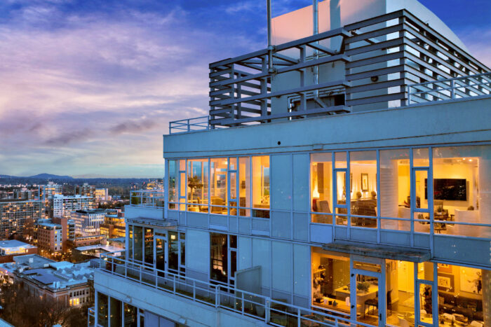 Portland penthouse property with city views