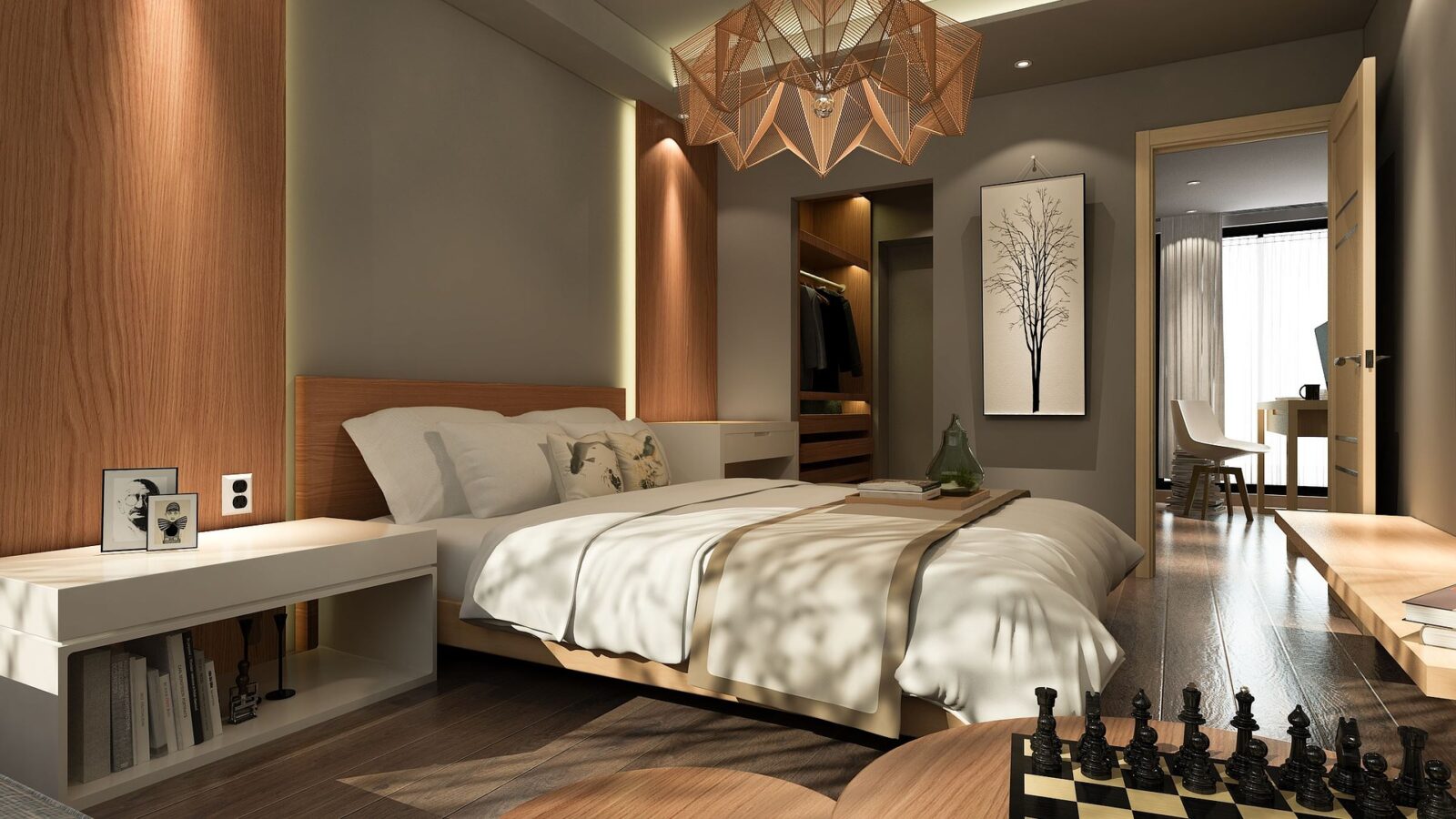 luxurious bedroom suite