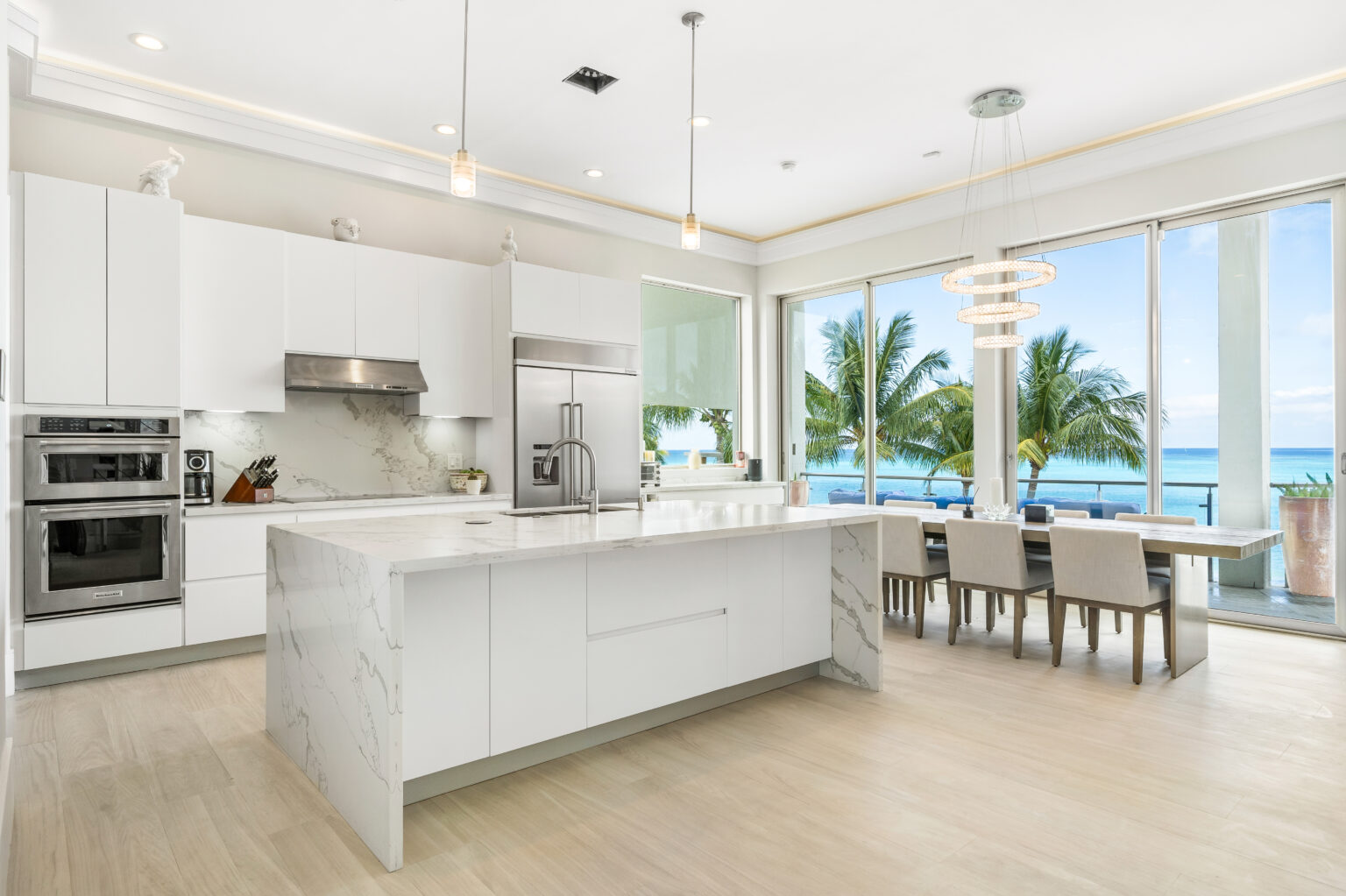 Within the sun-kissed world of Ocean Club Estates, 112 Harbour's Way takes center stage as one of the most unique and architecturally significant homes in the community. Asking $14,750,000. Represented by MAISON Bahamas/Forbes Global Properties.