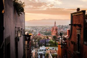 a panoramic view of san miguel de allende from