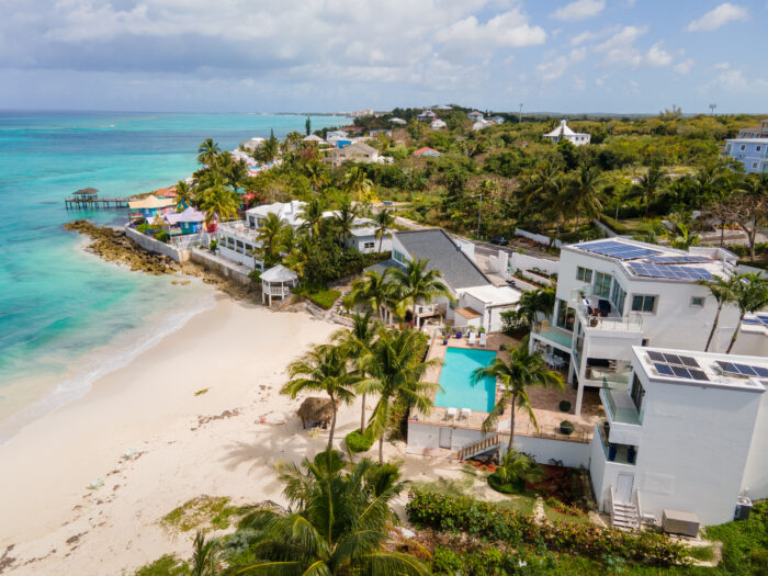 Beautiful aerial shot of Nassau