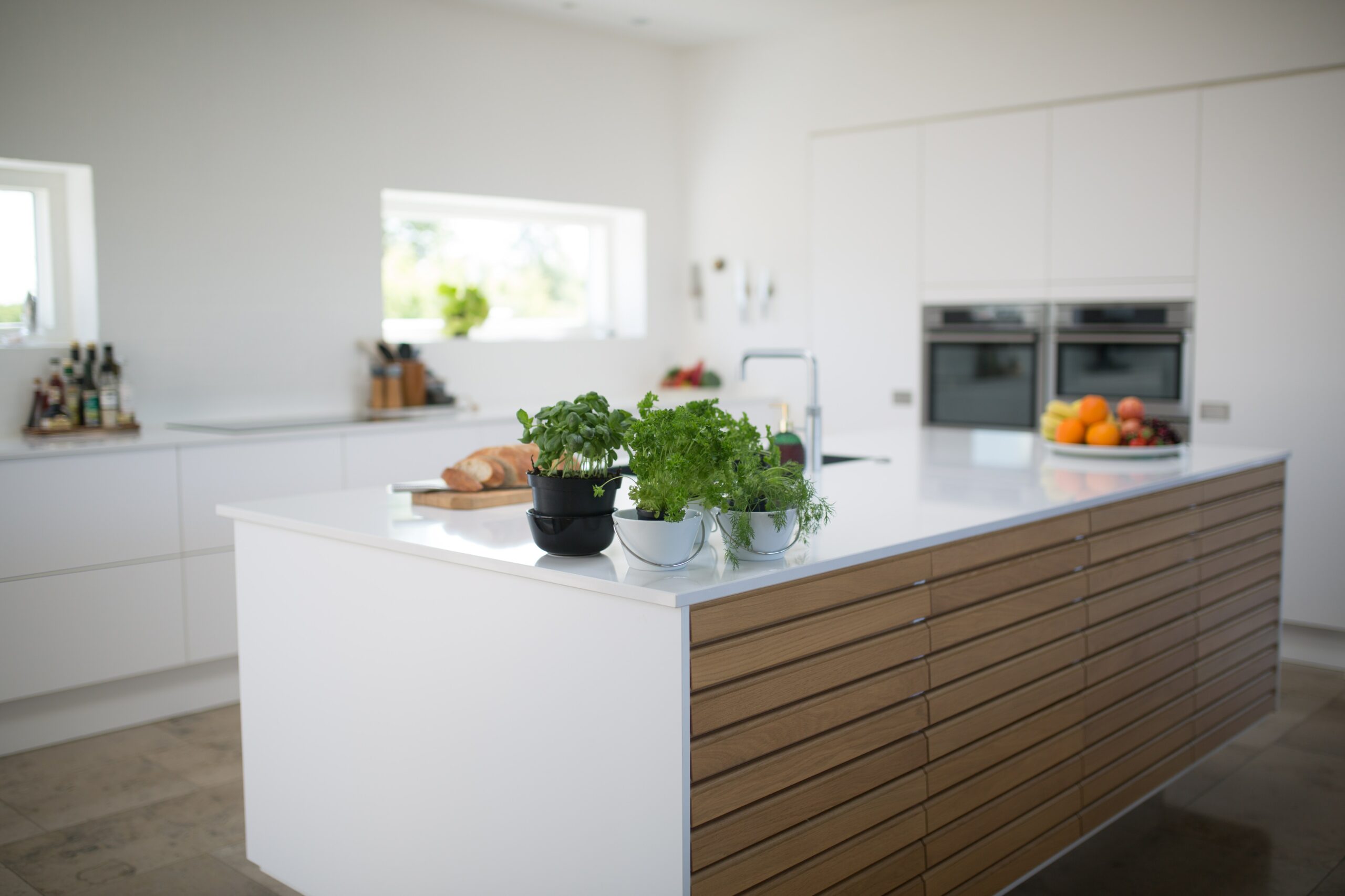 modern white kitchen