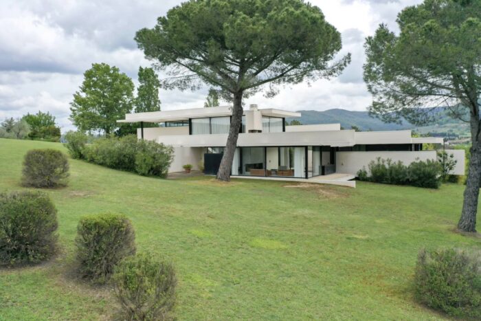 Modern Villa Surrounded By Trees In Florence Italy