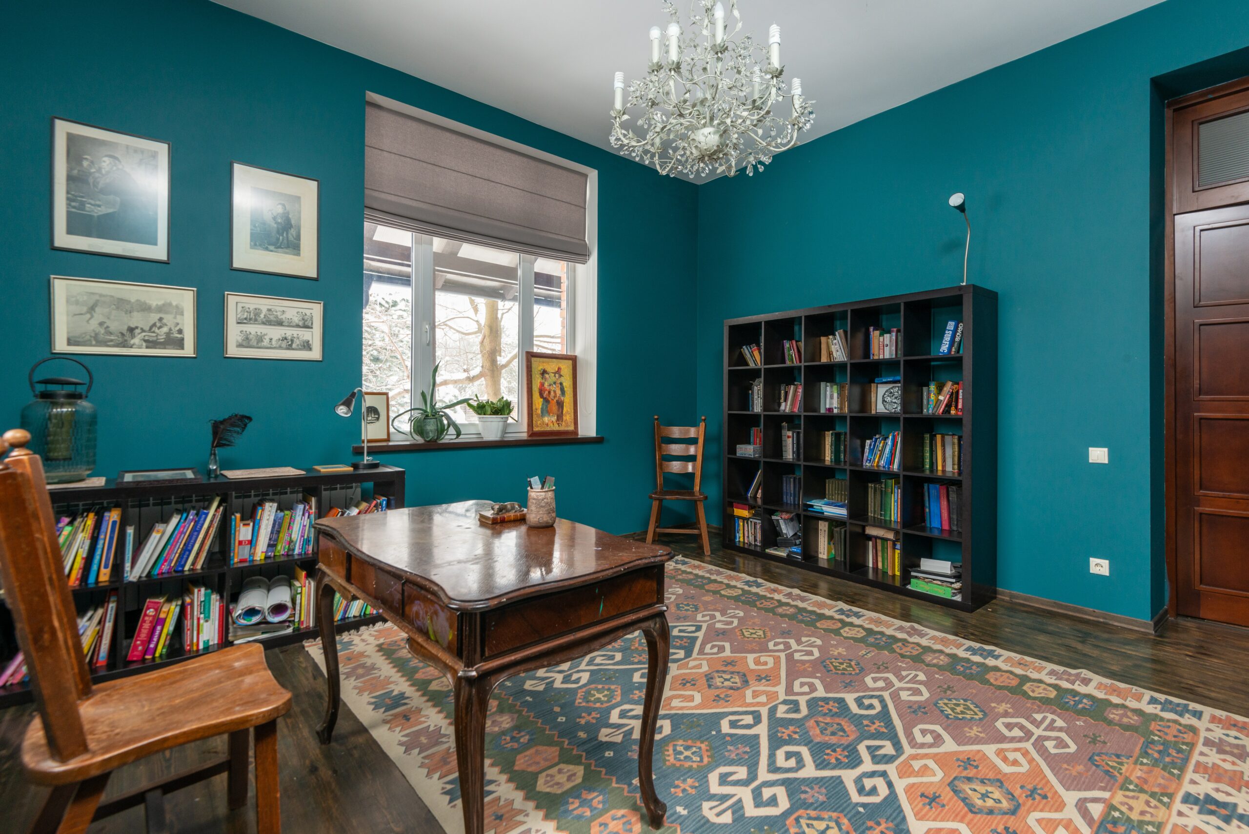 Turquoise Office Bonus Room
