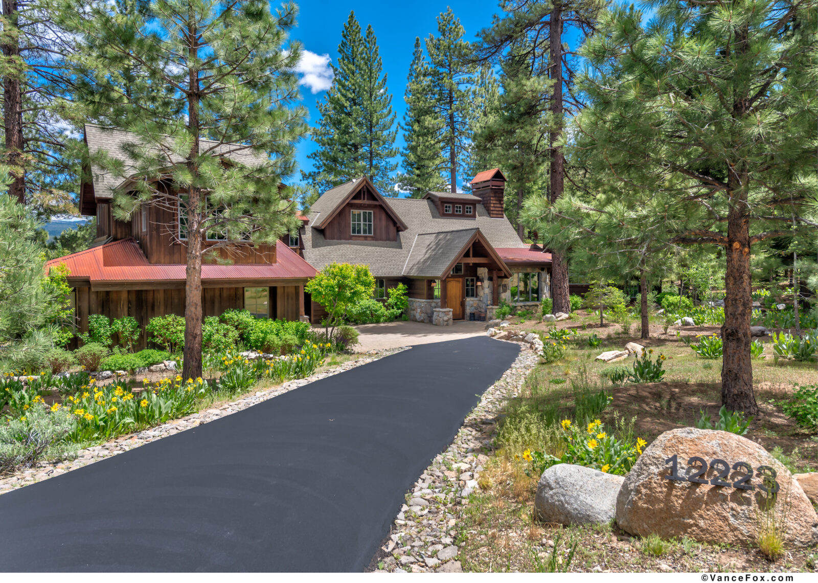 Driveway of house