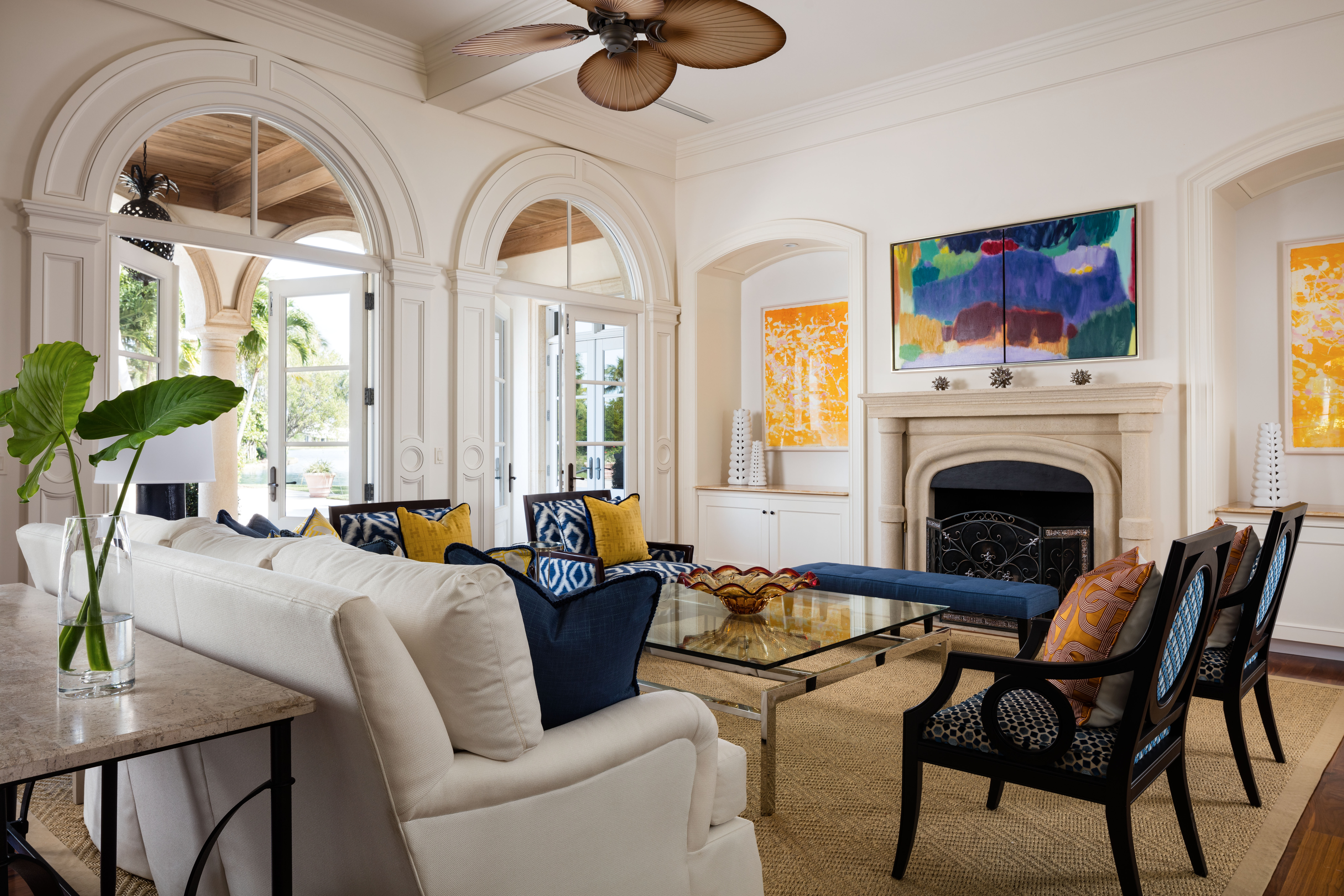 Arched Window Florida Living Room By Gil Walsh