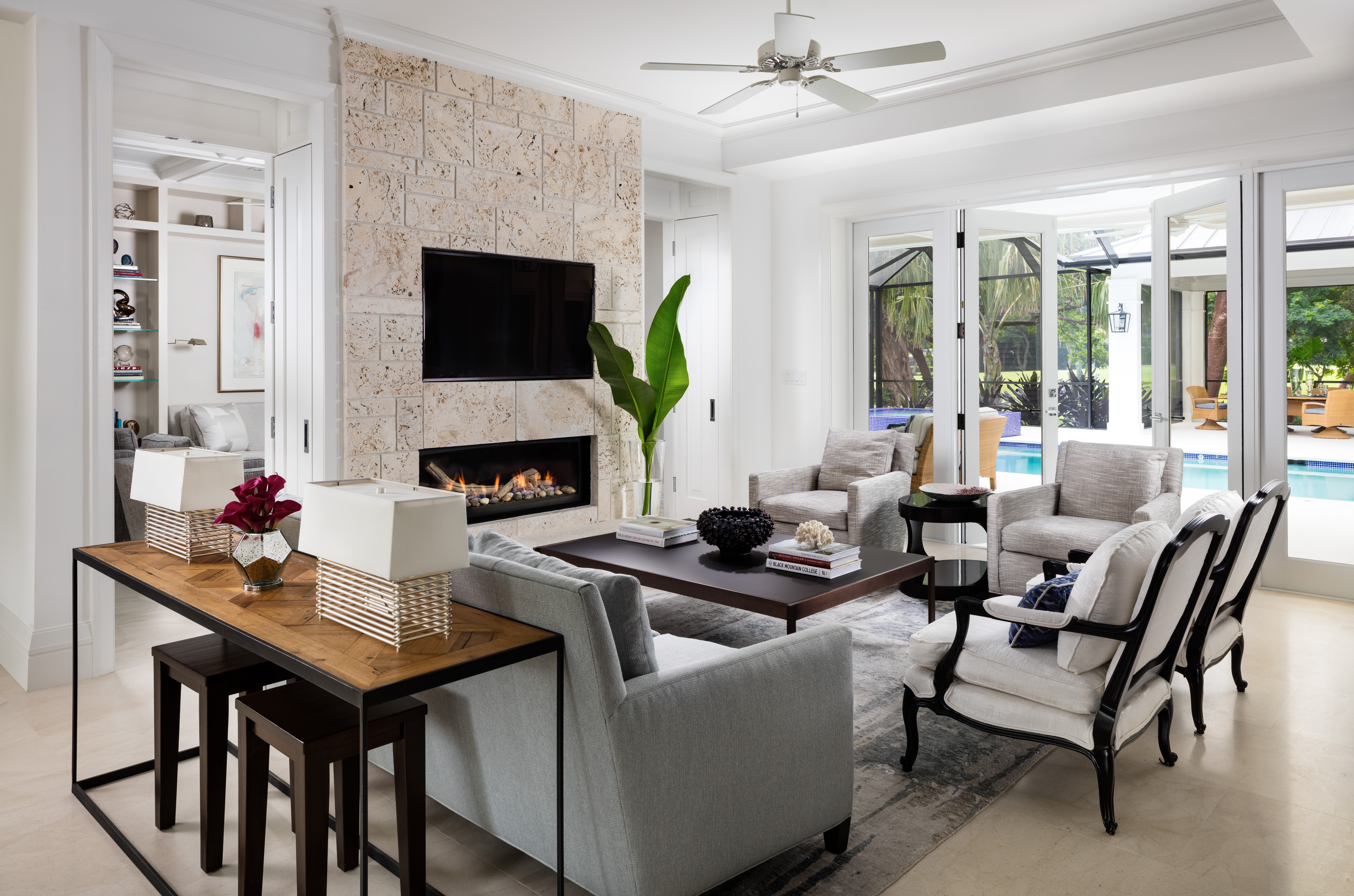 Open Concept Family Room Gil Walsh Interiors