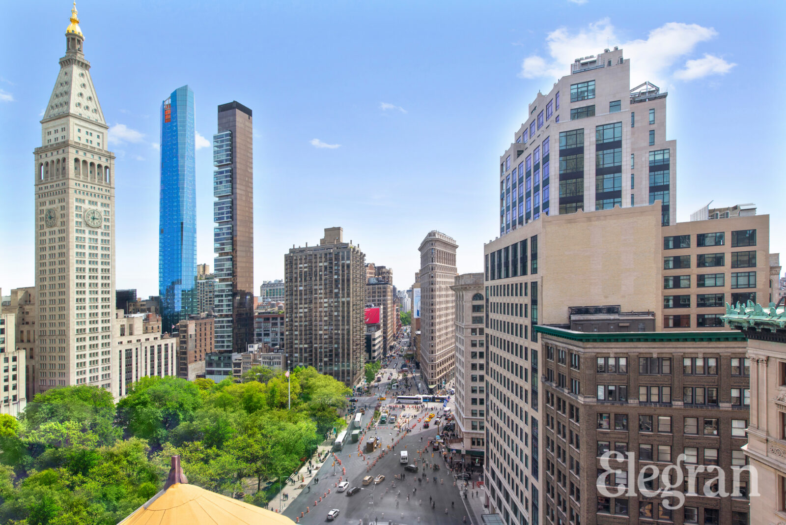 Cityscape And Park Views In Manhattan New York