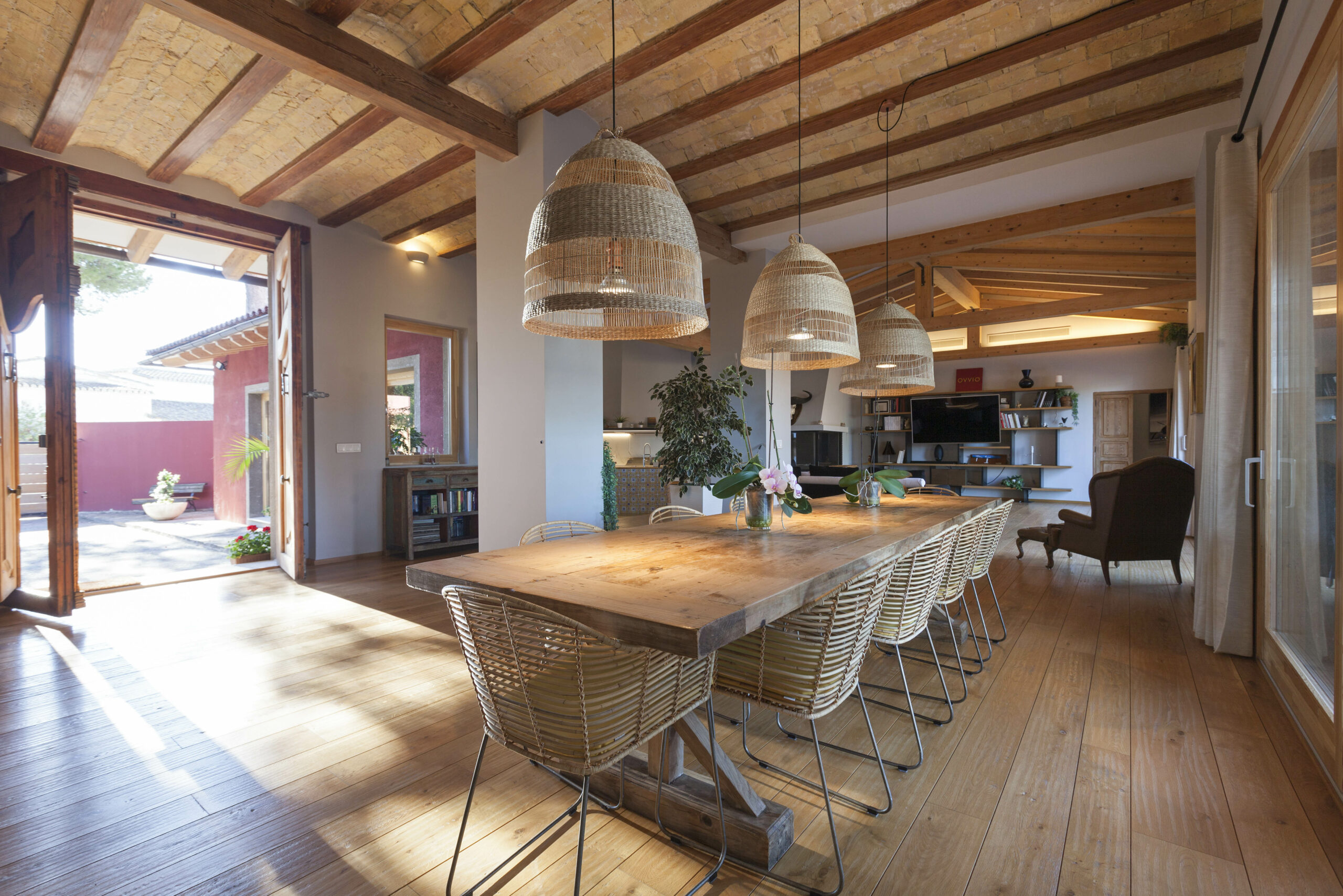 Interior, dining room in Valencia estate