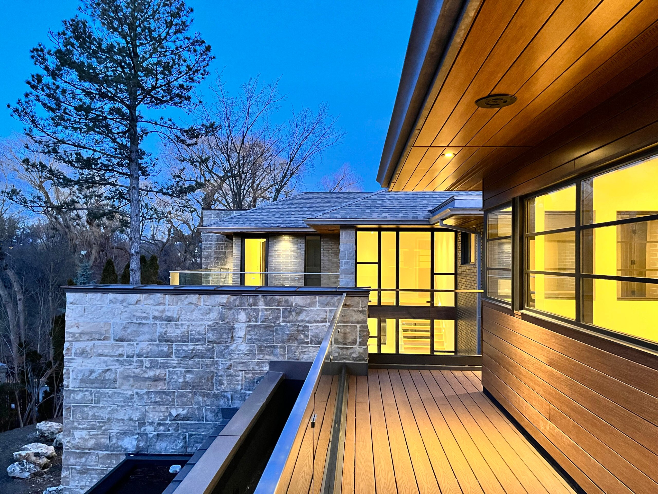 A Toronto home with a four-car garage.