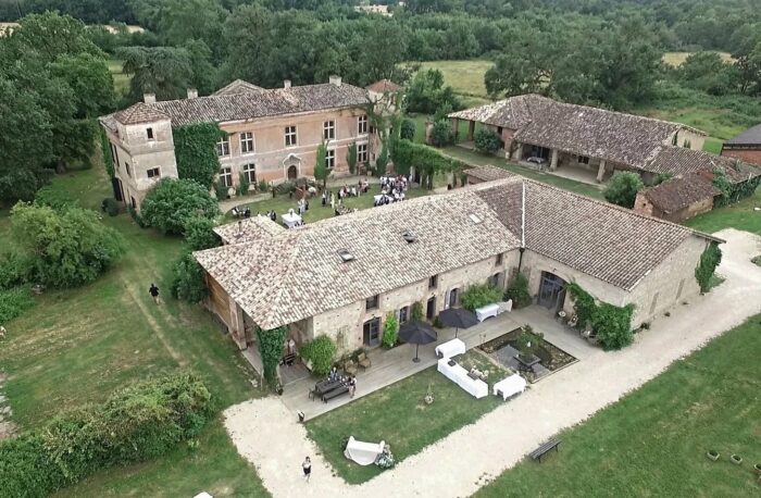 A gathering at a French chateau