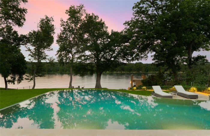 Negative-edge pool overlooking Lake Austin