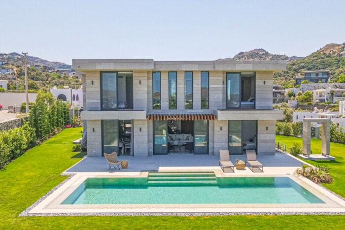 Exterior of estate in Turkey with pool