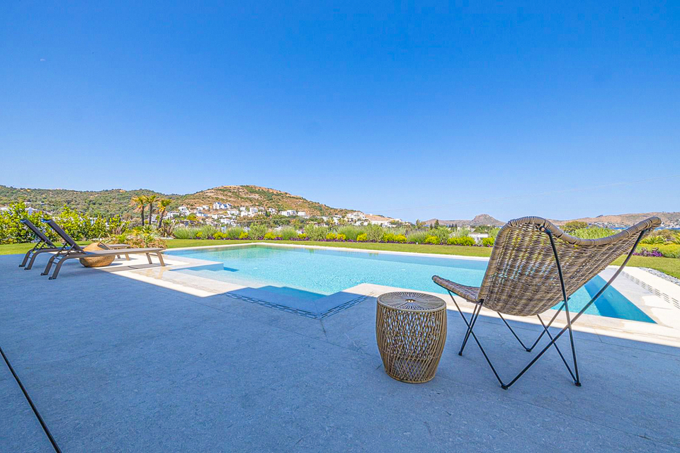 Poolside at an estate in Turkey