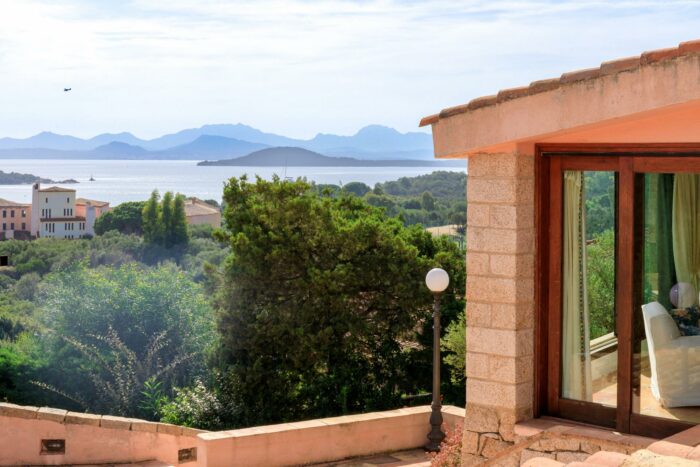 The view from a Sardinia villa balcony