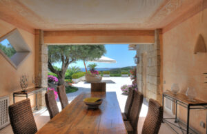 The view just outside a villa in Porto Cervo, Sardinia Italy