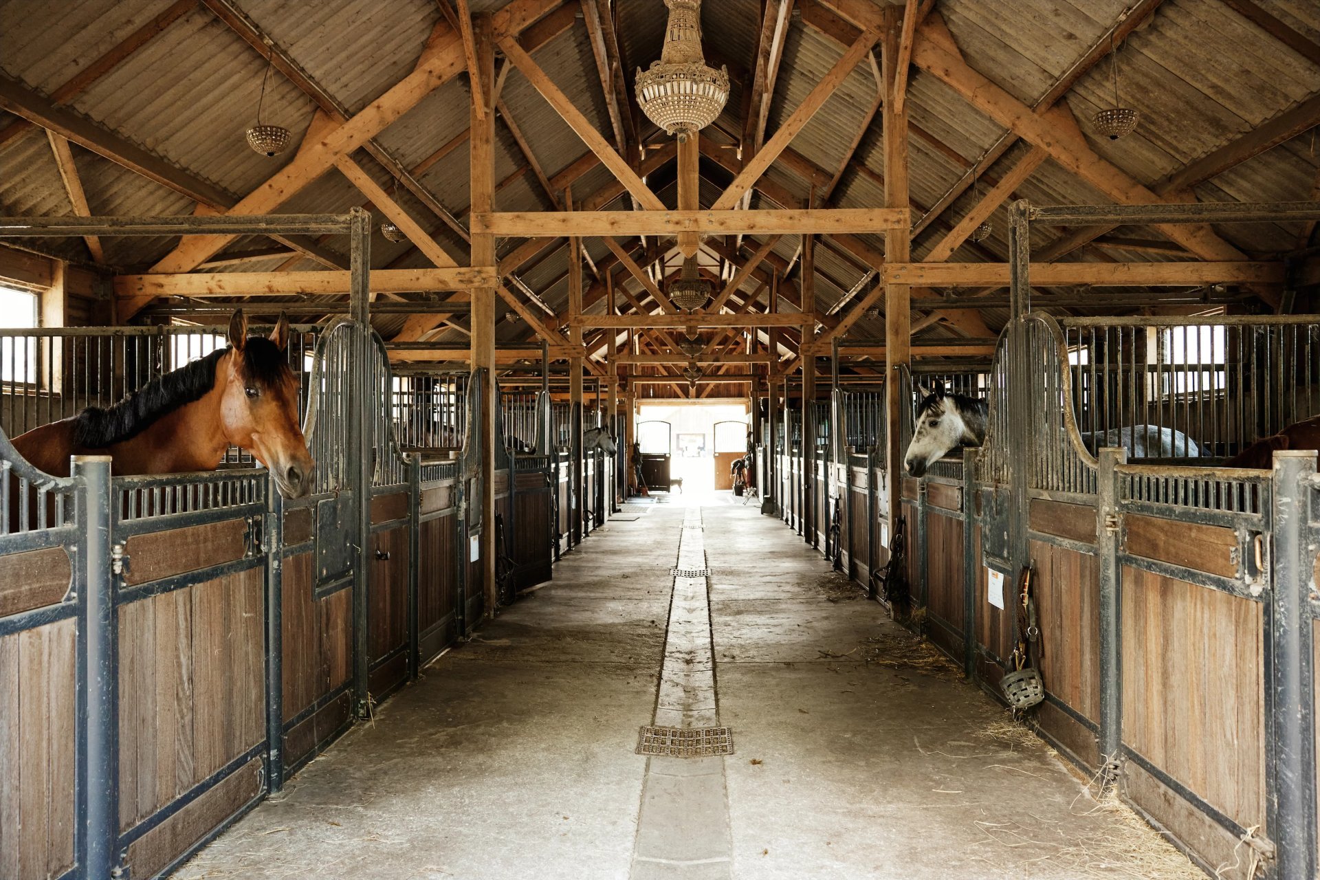 Horse stable on French estate