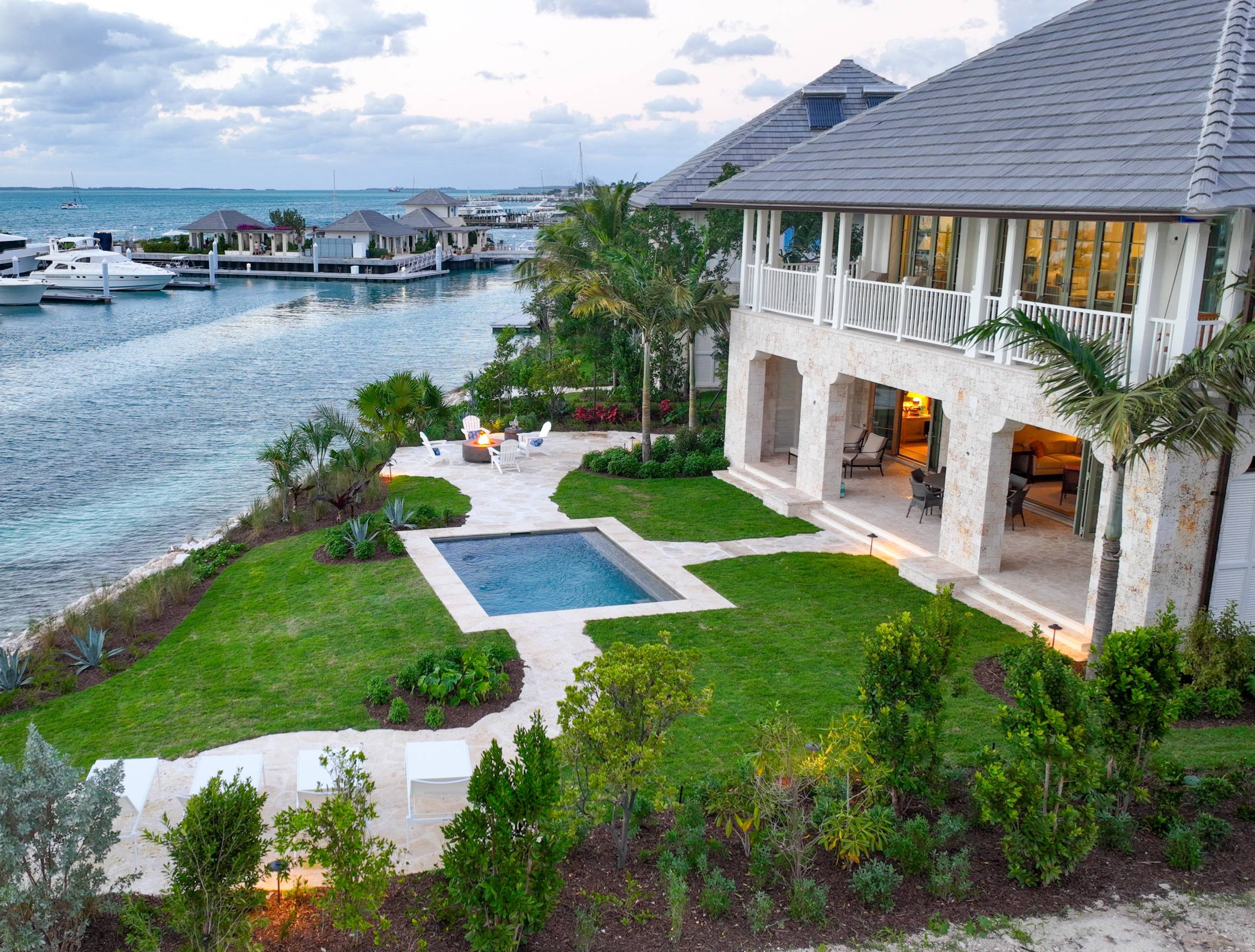 Turnkey Waterfront Residence at The Briland Club, Harbour Island