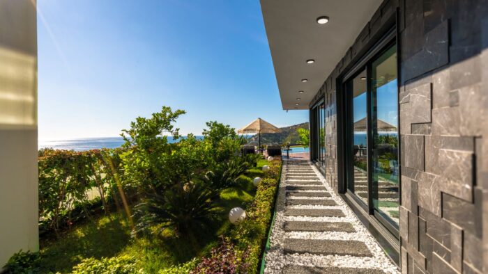 Private villa with ocean views. 