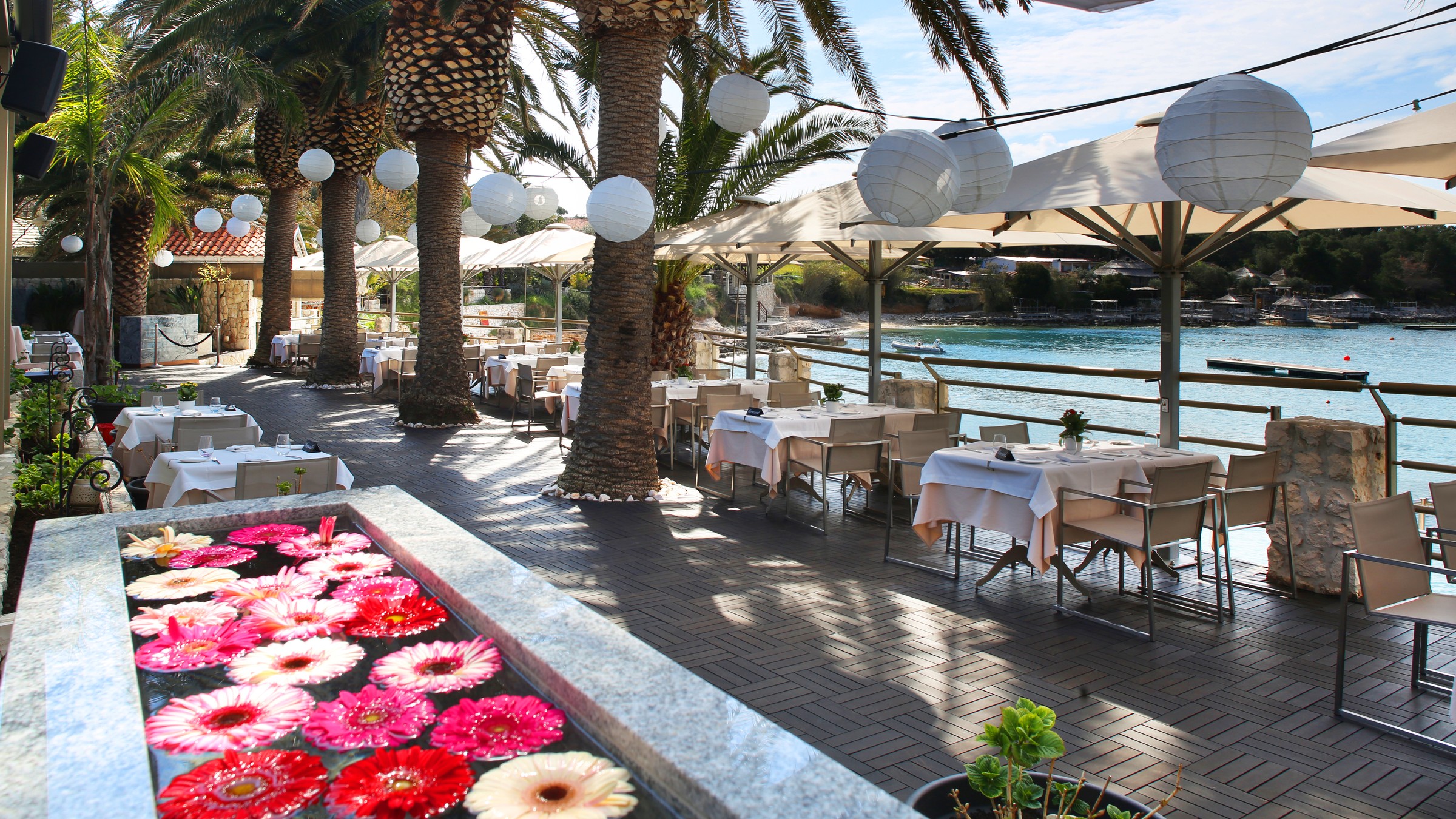 Zori restaurant, on the Adriatic coast