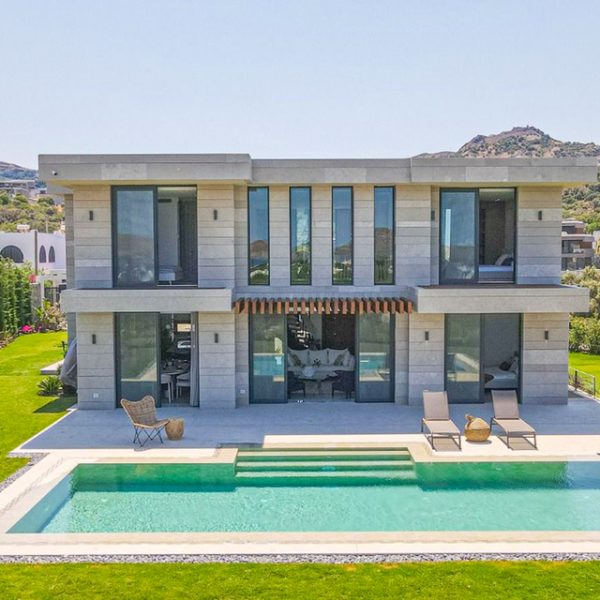 Exterior of estate in Turkey with pool