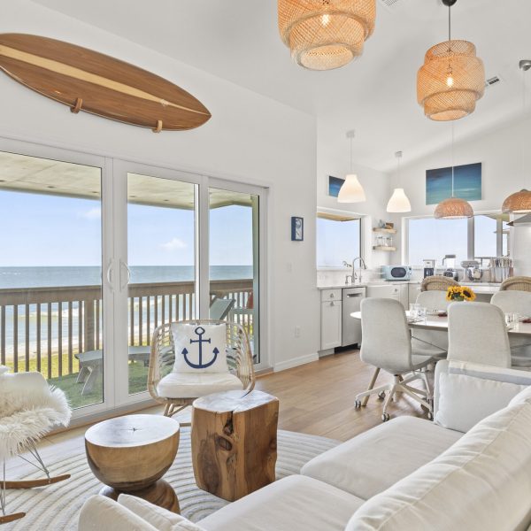 Living room with view
