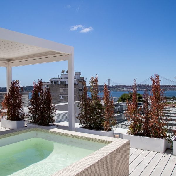River view penthouse apartment in Lapa, Lisbon